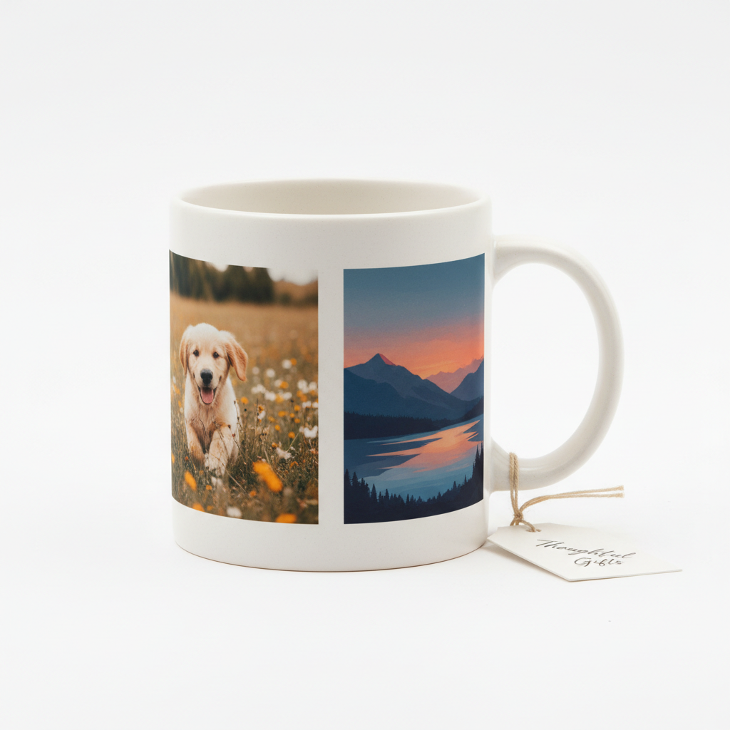 Egyedi fényképes bögre 2db választható saját képpel