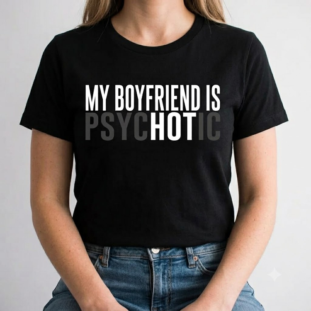 My Boyfriend is Psychotic egyedi poló
